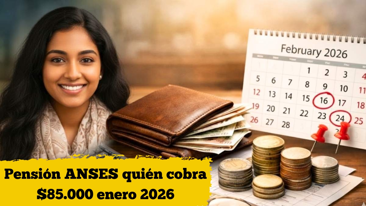 Pensión ANSES enero 2026: quién cobra $85.000, requisitos y calendario de pagos
