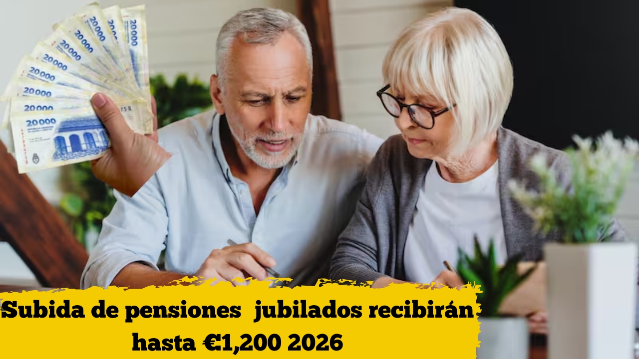 Subida de pensiones 2026: jubilados recibirán hasta €1,200, revisa el calendario de pagos de enero