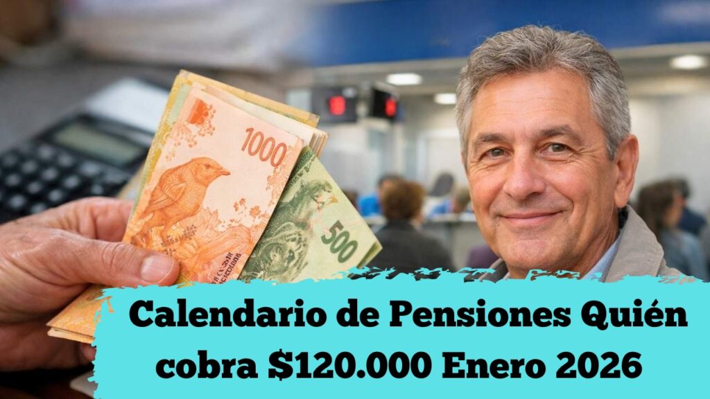 Argentina: Calendario de Pensiones Enero 2026 – Quién cobra $120.000 y cuándo
