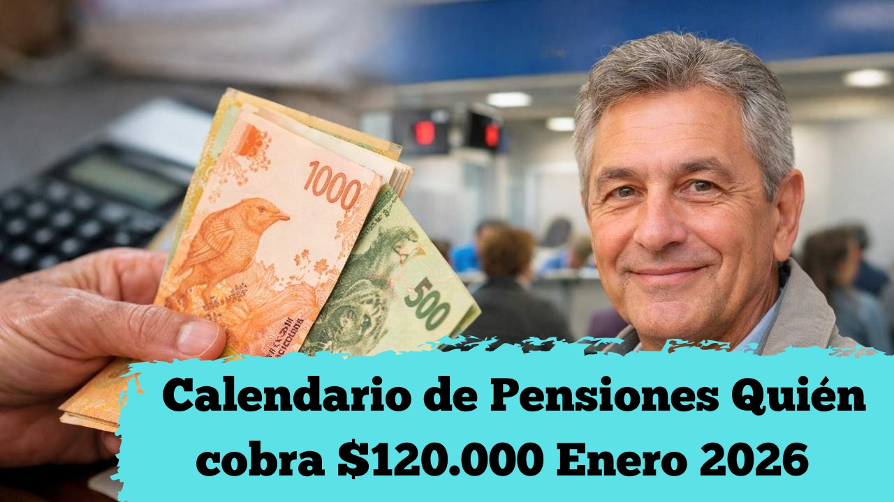 Argentina: Calendario de Pensiones Enero 2026 – Quién cobra $120.000 y cuándo